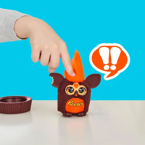 Miniatura 7 de FURBY Furblets REESE'S - Taza de mantequilla de maní pequeña de felpa electrónica de 3 pulgadas, juguetes de caramelo para niños de 6 años