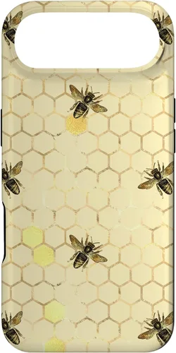 Miniatura 26 de Funda con estampado floral de abeja para iPhone 16 color amarillo miel