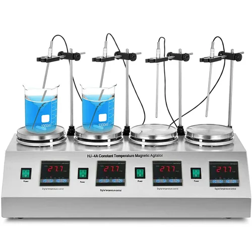 Miniatura 9 de Agitador magnético digital 0 ~ 2400 RPM Mezclador magnético de placa caliente mezclador agitador de laboratorio con barra de agitación