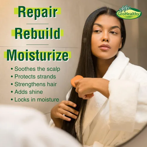 Miniatura 5 de Máscara capilar con proteína de leche y aceite de oliva para el cabello, tratamiento acondicionador profundo, fortalece, repara, detiene la rotura