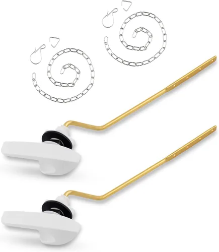 Miniatura 16 de iFealClear Kit universal de repuesto para manija de inodoro, mango de inodoro de montaje lateral/angular, compatible con Kohler Cromo