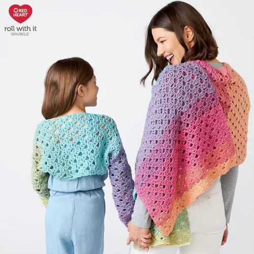 Miniatura 5 de Red Heart Roll with It Sparkle - Hilo de amatista – Paquete de 3 unidades de 5.29 oz/5.3 onzas, mezcla acrílica, 4 medianos (peinado), 561 yardas