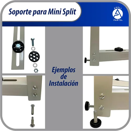 Miniatura 6 de Appli Parts APAB-3160 - Soporte de montaje en pared exterior para mini split sin conductos, bomba de calor o unidades de refrigeración solamente