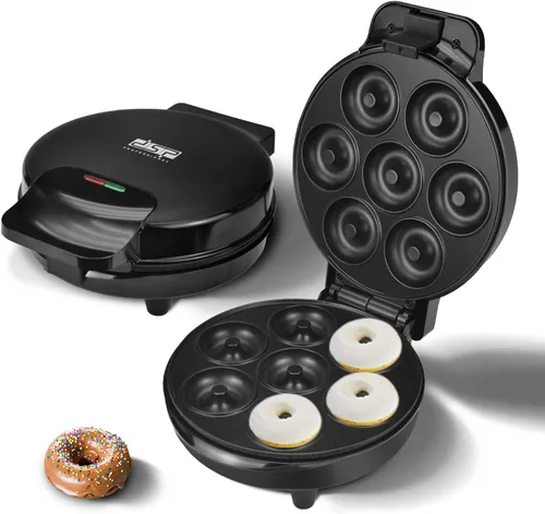 Miniatura 5 de DSP Mini máquina para hacer donas - Eléctrica con superficie antiadherente y toque frío para mini donas - Perfecta para desayunos, aperitivos