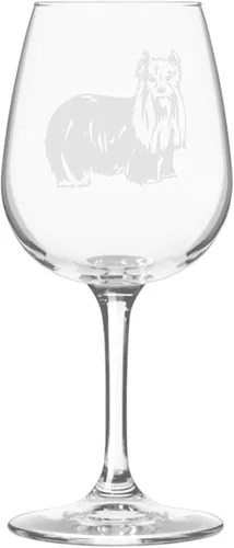 Miniatura 291 de Copa de vino de 12.75 onzas con diseño de perro grabado