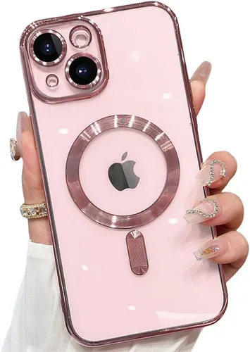 Miniatura 35 de Funda magnética para iPhone 12 Pro Max transparente compatible con MagSafe Funda protectora de lente de cámara integrada para iPhone 12 Pro Max