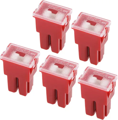 uxcell Cartucho automotriz Fusible 32V 50A Hembra Terminal J Caja de Caso para Coches Camión 5pcs