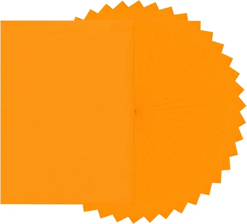 Paquete de 30 hojas de espuma EVA naranja, 11.8 x 7.87 pulgadas, papel de espuma de 0.079 in de grosor para artes y manualidades, perfecto para