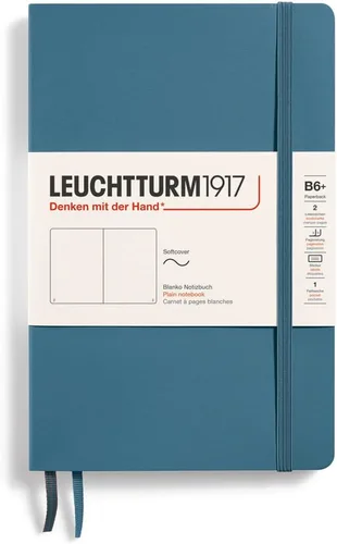 Miniatura 43 de LEUCHTTURM1917 - Cuaderno de tapa blanda de tapa blanda B6+ - 123 páginas numeradas para escribir y escribir en diario (Doted, Sage)