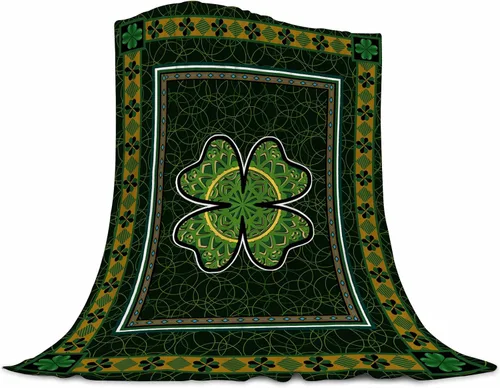 Miniatura 17 de Manta de conejo de Pascua súper suave de franela con elemento de Pascua, linda cola de conejo, huevos coloridos, árbol verde azulado, manta cálida