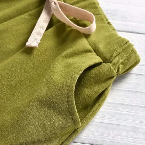 Miniatura 7 de Conjunto de camiseta y pantalones cortos de dinosaurio para niños pequeños de 6 meses a 5 años