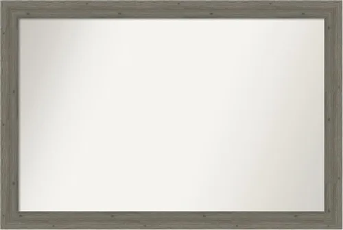 Miniatura 179 de Amanti Art Espejo de pared personalizado no biselado (24.5 x 24.5 pulgadas), marco gris marrón alta, varios tamaños personalizados, espejo de baño
