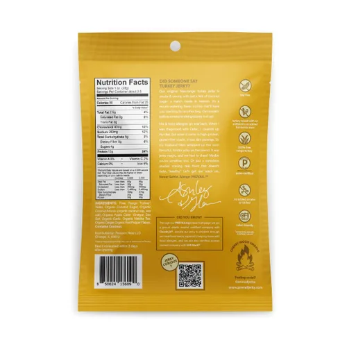 Miniatura 2 de Charqui de pavo de pastoreo, de PREVAIL - ¡Bajo en sodio y sin gluten! Paquete de (3) bolsas Nuestro charqui gourmet está certificado paleo