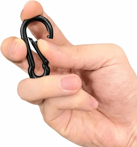 Miniatura 4 de sprookber Mosquetón de acero inoxidable con resorte - 304 clips resistentes de acero inoxidable, juego de 4