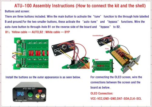 Miniatura 4 de Malahit ATU-100 Antena Tuner Box atu100 Shell ATU100 1.8-50MHz caso
