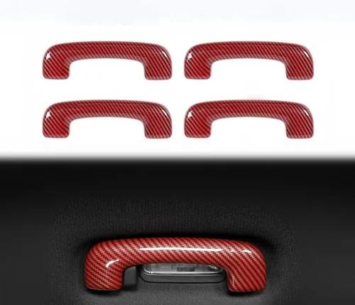 Miniatura 12 de Voodonala Cubierta para manija superior de techo para cargador para Dodge Charger 2015-2026+ Accesorios interiores, ABS púrpura 4 piezas