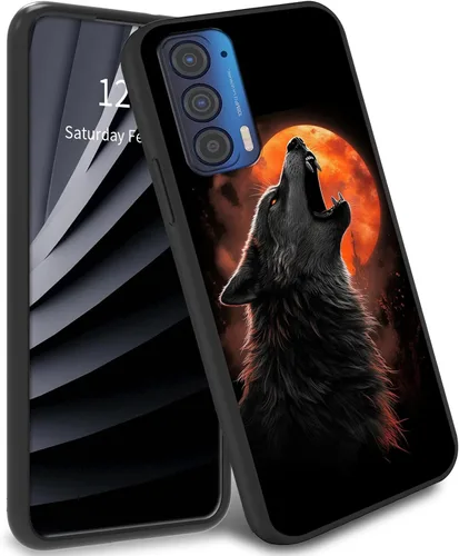 Miniatura 10 de Funda delgada para Moto Edge 2021 TPU con diseño de hojas de arte, cubierta de protección de cuerpo completo de goma de gel suave para Motorola Edge