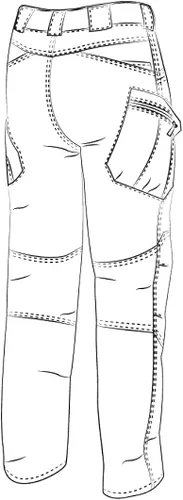 Miniatura 8 de Helikon-Tex - Pantalones OTP tácticos para exteriores, línea