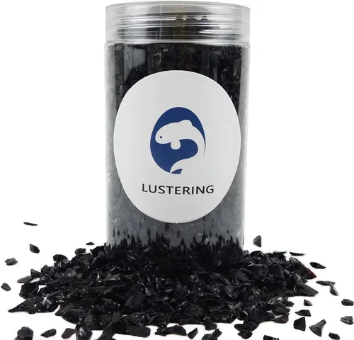 Miniatura 9 de LUSTERING Vidrio triturado de alto brillo con purpurina, vidrio de fuego, vidrio roto, gemas de vidrio para foso de fuego, manualidades DIY