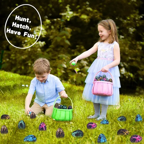 Miniatura 7 de 24 huevos grandes de dinosaurio para incubar, recuerdos de fiesta de cumpleaños, regalos de fiesta de cumpleaños para niños pequeños, premios