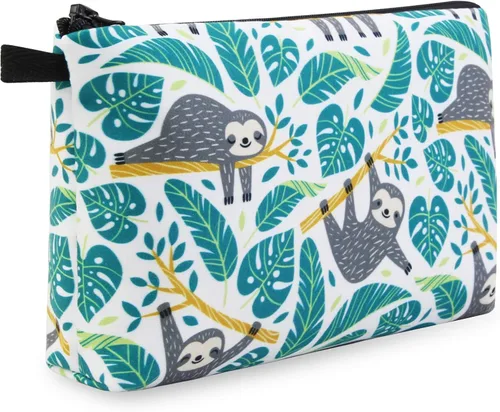 MAGEFY Bolsa de maquillaje pequeña impermeable, bolsa de cosméticos portátil de viaje con cremallera, bolsa de maquillaje ligera (1 paquete, 0172