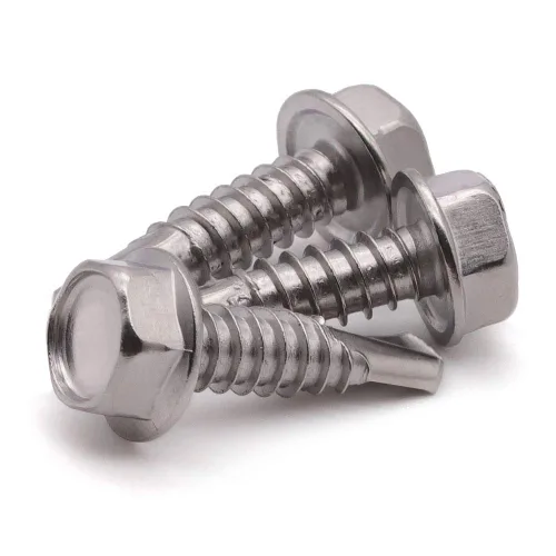 Miniatura 5 de Tornillos autoperforantes de cabeza hexagonal #8 x 1 (paquete de 100) (1/2 a 2 pulgadas disponibles), 410 tornillos de chapa autoperforantes