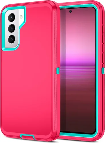 Miniatura 9 de I-HONVA Funda para Galaxy S21 5G a prueba de golpes, a prueba de polvo y caídas, 3 capas de protección de cuerpo completo