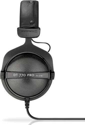 DT-770-PRO-80 cerrado dinámico para aplicaciones de control y monitoreo de auricular Beyerdynamic, 80 Ohmios, Gris Negro con gris