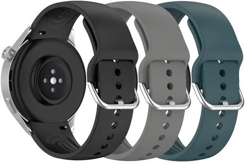Miniatura 6 de Senter Correa de repuesto de liberación rápida de goma suave de 0.866 in para reloj inteligente Xiaomi S1 pro