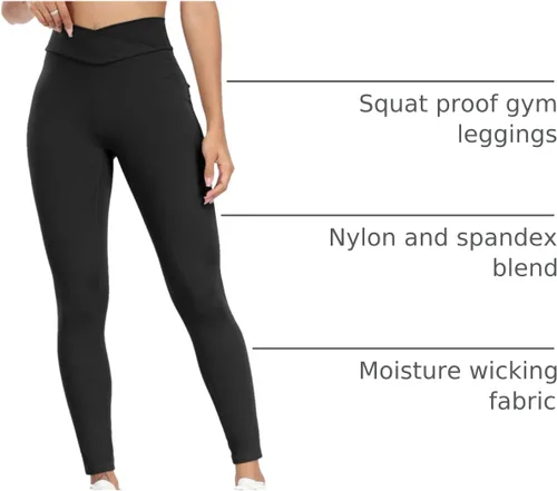 Miniatura 4 de Leggings con levantamiento de glúteos para mujer, sin costuras, de cintura alta, pantalones de yoga, leggings fruncidos
