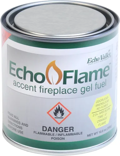 Miniatura 2 de Echo Valley EchoFlame - Combustible de gel para chimeneas interiores y exteriores (paquete de 12)