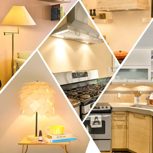 Miniatura 6 de DiCUNO Bombilla LED E17 para debajo del horno de microondas, 2700 K blanco cálido, 3 W (reemplazo halógeno de 40 W) 400 lm 120 V E17 bombilla