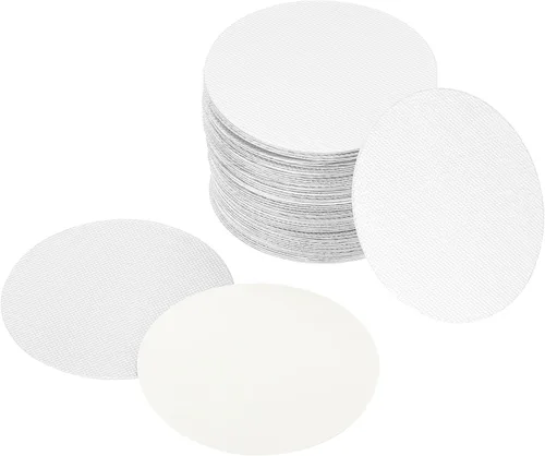 Miniatura 10 de PATIKIL Revestimiento de tapa de papel de aluminio de 3.32 pulgadas, 150 piezas resistentes a la inducción de manipulaciones selladoras térmicas