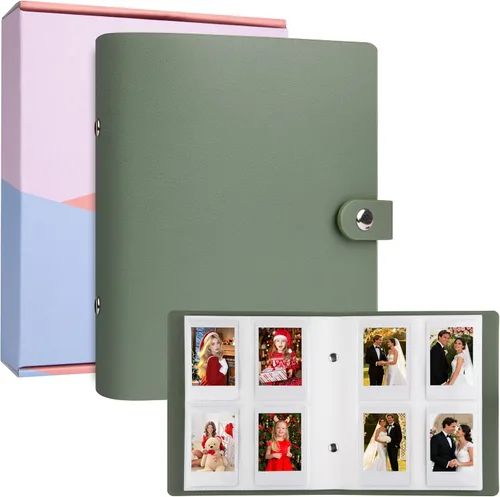 Miniatura 15 de Álbum de fotos de 256 bolsillos para cámara Fujifilm Instax Mini, libro de fotos con cubierta de cuero para fotos Polaroid, álbum de fotos de 2x3