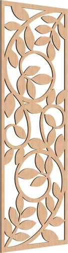 Miniatura 99 de 9 3/8"W x 24 3/8"H x 1/4"T Utica Decorativo Fretwork Madera Paneles de Pared, Abedul