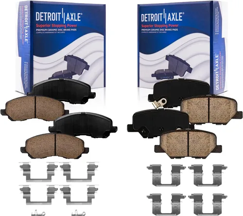 Miniatura 21 de Detroit Axle - Zapatas de freno traseras para Chrysler PT Cruiser 04-09, reemplazo de zapatas de freno semimetálicas 2004 2005 2006 2007 2008 2009