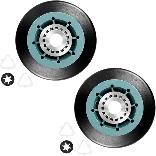 Actualizado EngPair (Paquete de 2) 349241T 8536974 WPW10314173 Kit de rodillo de soporte para tambor de secadora compatible con Whirlpool, Kenmore,