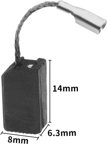 Miniatura 4 de 2 pares de cepillos de carbono parada automática compatible con FLEX PE 14-2 150 PE 14-3 125 pulidor 0.248x0.315x0.551 in herramienta eléctrica