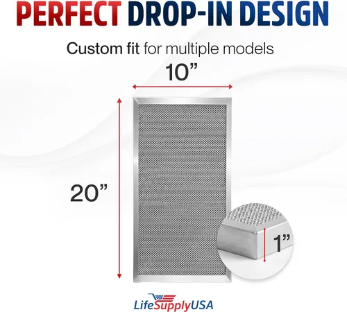 Miniatura 6 de Filtro de aire electrostático 10x20x1, MERV 8, lavable, reutilizable para estufa/aire acondicionado/HVAC, ahorro de energía, fácil de limpiar