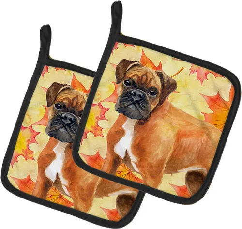 Miniatura 151 de Caroline's Treasures BB9655PTHD - Juego de soportes para ollas de cocina resistentes al calor, almohadillas calientes para horno, 7 1/2 x 7 1/2