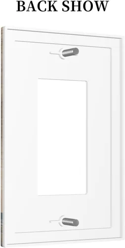 Miniatura 953 de Placa Decorativa de Pared de Granja Rústica con Cuerno de Madera para Puerta de Granero 1 Banda Duplex Cubiertas de Toma Eléctrica Soltera