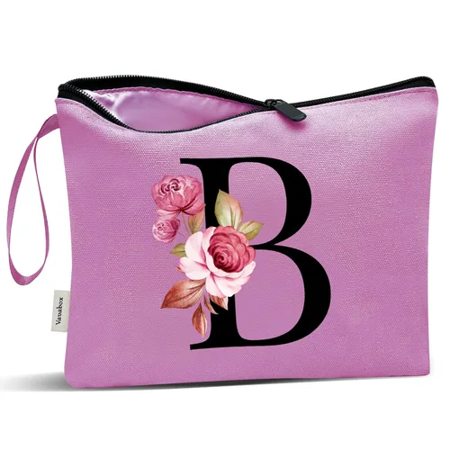 Miniatura 74 de Vavabox A-Z Bolsa de Maquillaje Personalizada, Regalos de Cumpleaños para Mujeres y Mamá, Regalos para la Mejor Amiga, Bolsa de Cosméticos