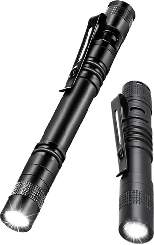 Miniatura 5 de Ultra delgado portátil 900LM mini linterna LED clip cinturón pluma luz táctica antorcha 3.5 in (1 paquete)