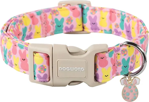 Miniatura 41 de DOGWONG Collar de perro de San Valentín, collar de perro con estampado de corazones para perros grandes, lindos collares de primavera, hembra