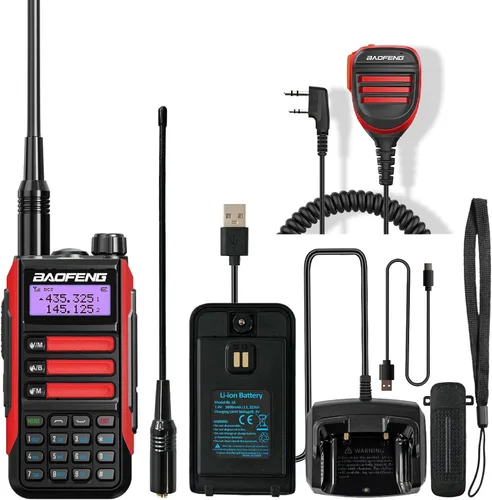 Miniatura 20 de BAOFENG Walkie Talkie UV-16R USB-C 10W con cable de programación Radio bidireccional impermeable de largo alcance de doble banda Radio portátil