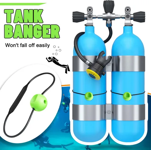 Miniatura 2 de 2 unids tanque Banger dispositivo de señal subacuática cilindro buceo tanque accesorios para buzos fabricante de ruido