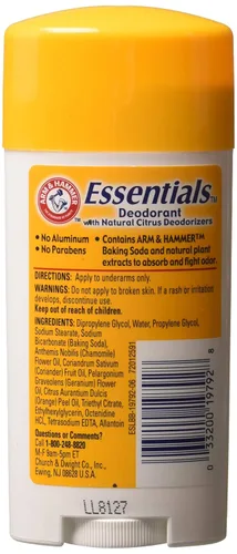 Miniatura 2 de ARM & HAMMER Essentials Desodorante natural sin perfume, 2.50 onzas (paquete de 10)