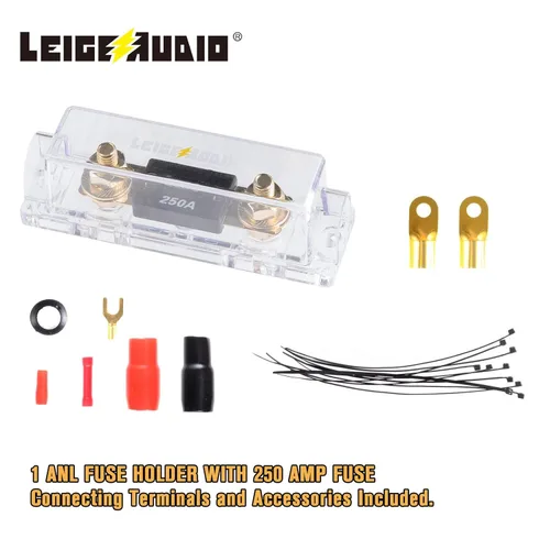 Miniatura 5 de Kit completo de cableado de amplificador de calibre 0 AWG, kit completo de cableado de instalación de amplificador de 0 AWG. El kit de cableado