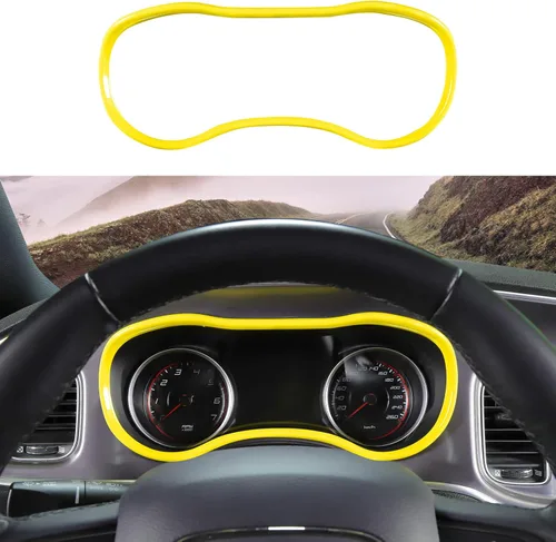 Miniatura 5 de Voodonala Consolas centrales de fibra de carbono ABS para cargador, tablero de instrumentos, accesorios interiores para Dodge Charger 2015-2024+, 1