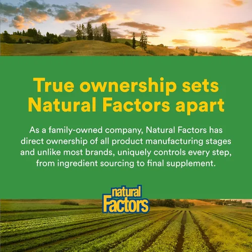 Miniatura 7 de Natural Factors, Cúrcuma y bromelina 450 mg, apoyo muscular y articular, 90 cápsulas